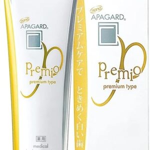 APAGARD® PREMIO, Sangi's Nano-Hydroxyapatite Toothpaste for Naturally Whiter Teeth, No Fluoride, For family use, 105g / 3.7 Oz